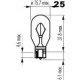 žárovka 12V 16W bezpaticová W2,1x9,5d