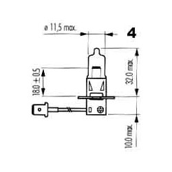 žárovka 12V H3 55W ALLWEATHER