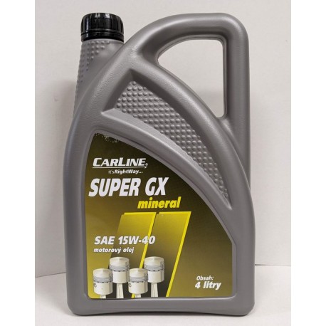 olej mineral SUPER GX 15w-40 4L , Carline