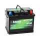 autobaterie 12V / 62 Ah , BAUER AGM, EN 760A